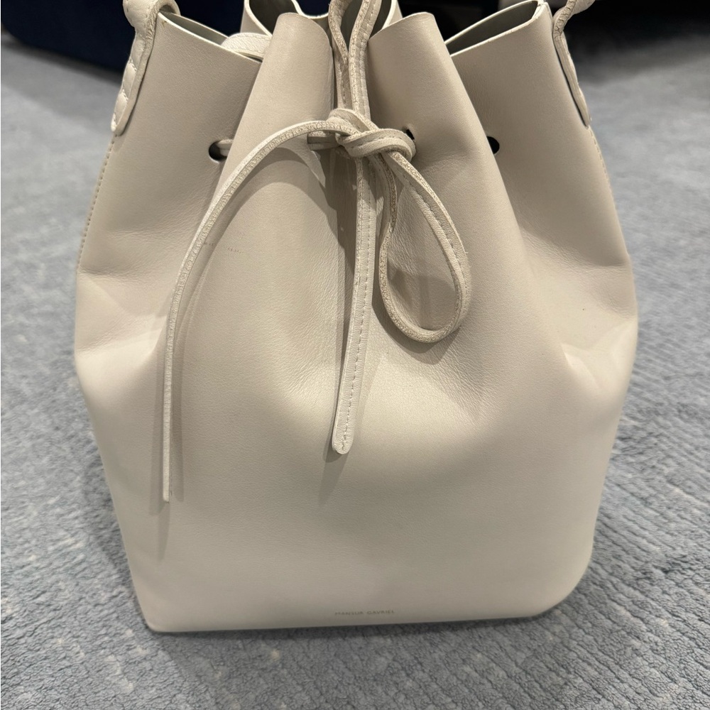 Mansur Gavriel Large Bucket Bag - off white